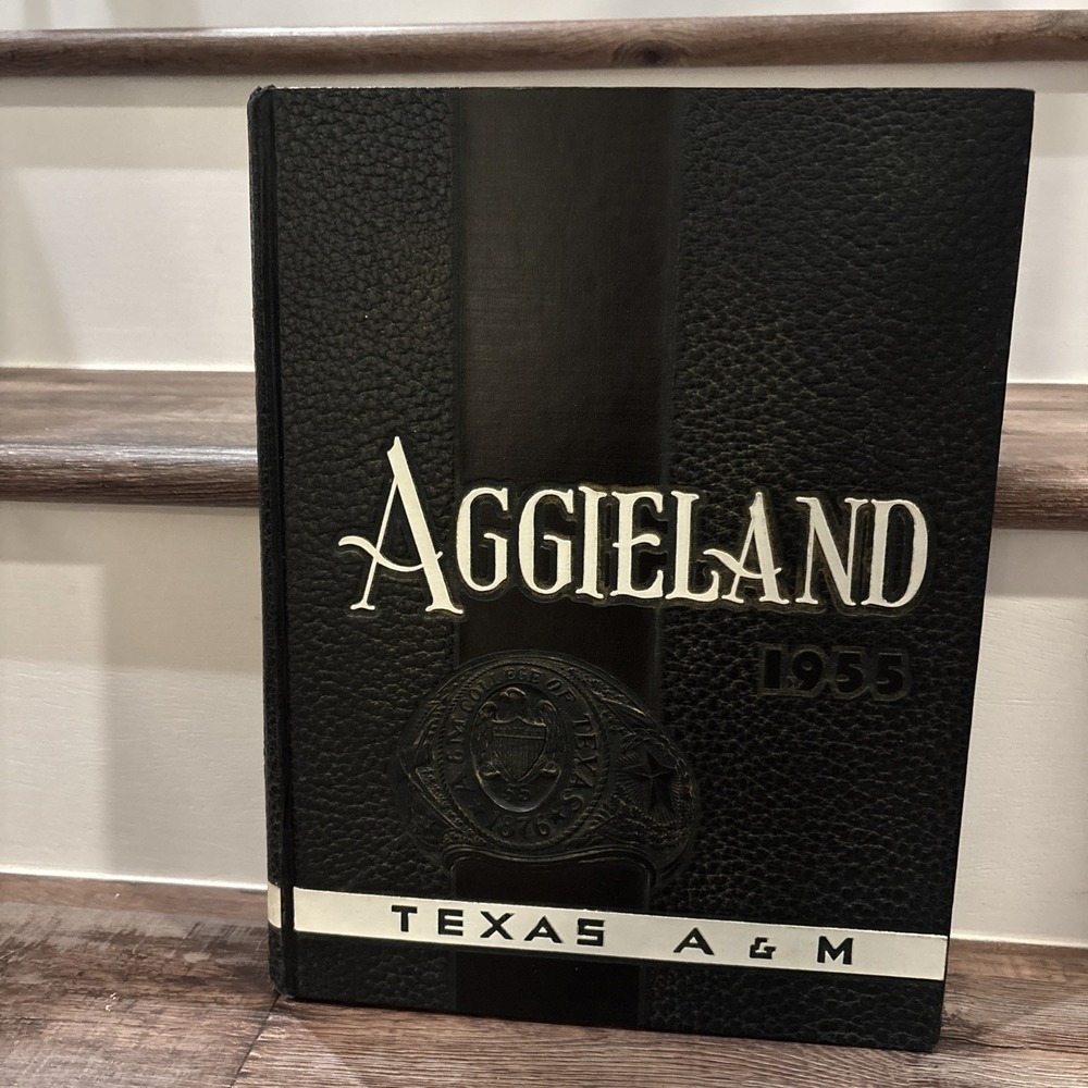 1955 📚Texas A&M Aggieland University Yearbook 💫XL Size Texas Aggies